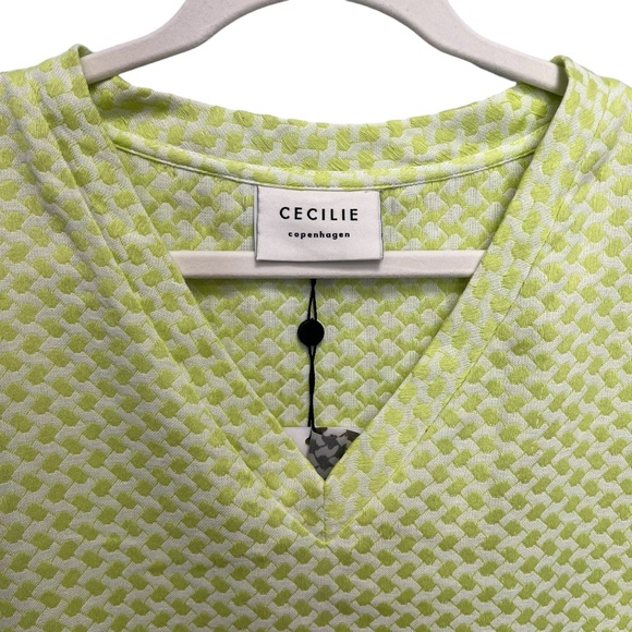 NWT Cecilie Copenhagen Women’s Short Sleeve 100% Cotton Top Size Large - Picture 2 of 9